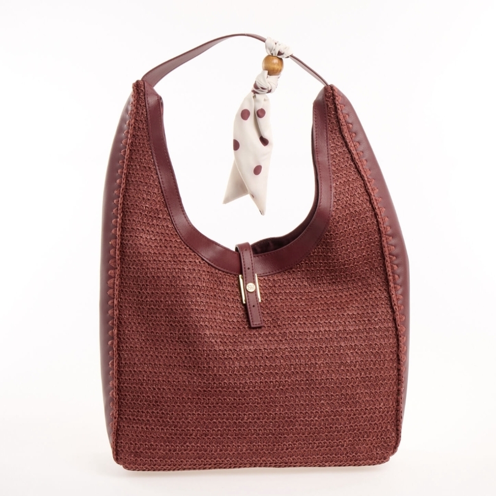 NEW Steve Madden Straw Hobo Handbag